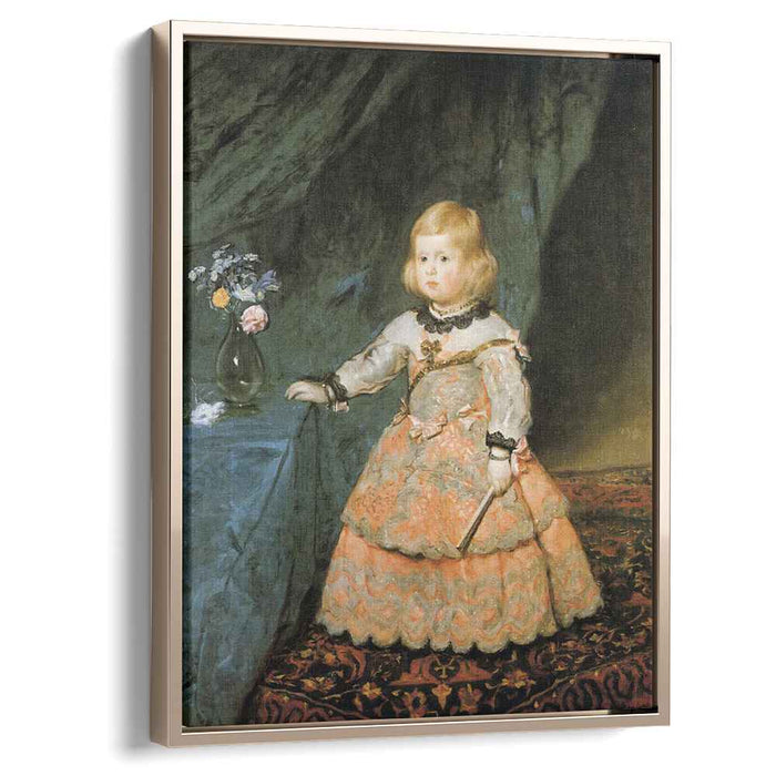 The Infanta Margarita Teresa of Spain in a Red Dress (1653) by Diego Velazquez - Canvas Artwork Kanvah The Infanta Margarita Teresa of Spain in a Red Dress (1653) by Diego Velazquez - Canvas Artwork Kanvah