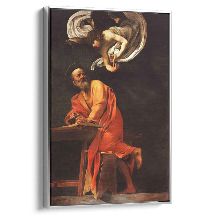 Inspiration of Saint Matthew (1602) by Caravaggio