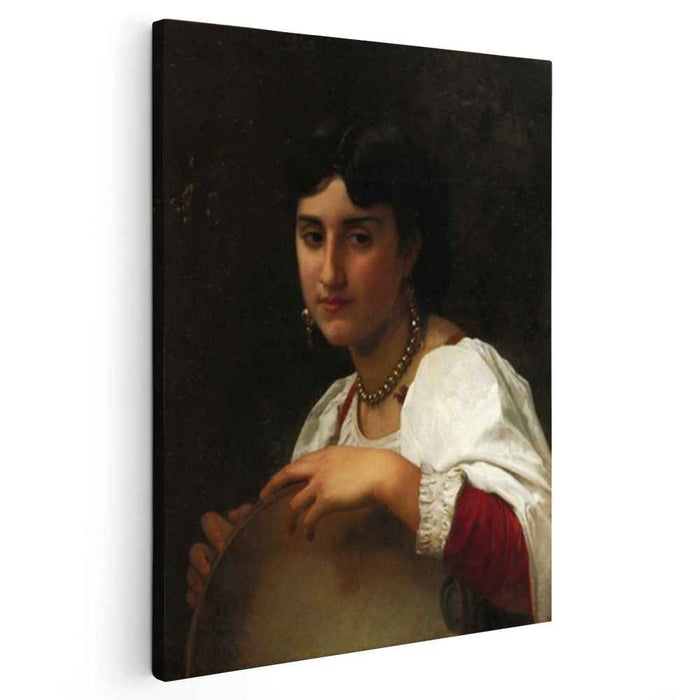 The Italian tambourine by William-Adolphe Bouguereau