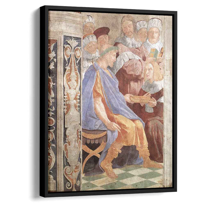 Justinian Presenting the Pandects to Trebonianus (Stanza della Segnatura) (1511) by Raphael