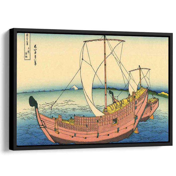 The Kazusa sea route by Katsushika Hokusai