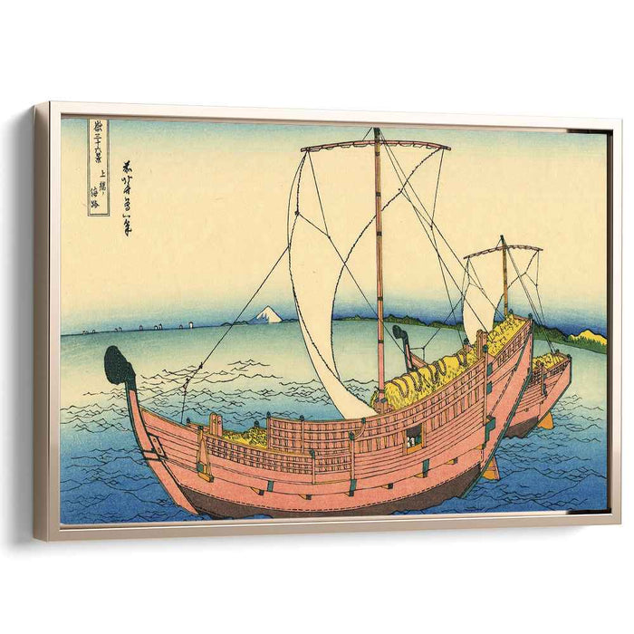 The Kazusa sea route by Katsushika Hokusai