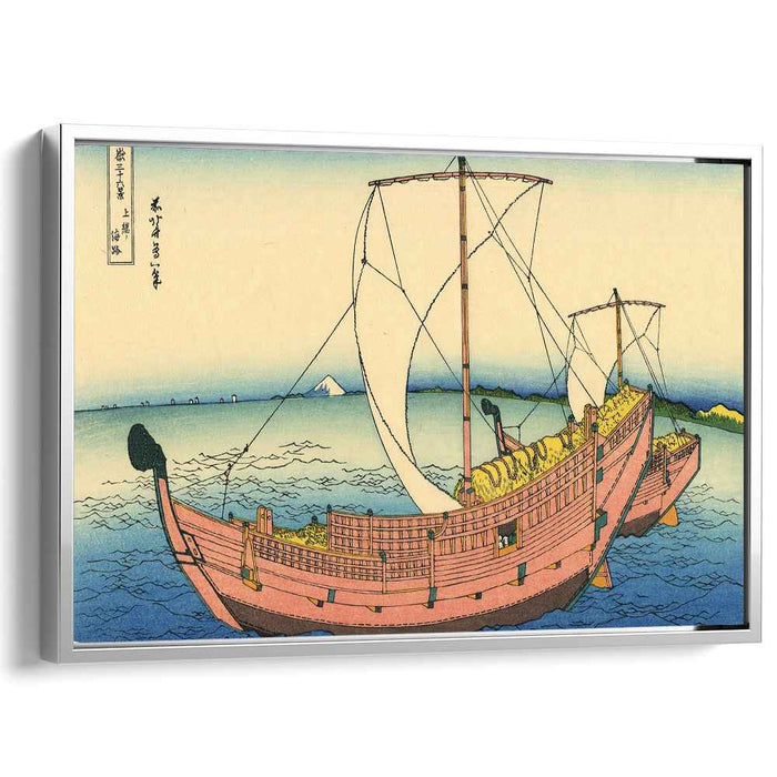 The Kazusa sea route by Katsushika Hokusai