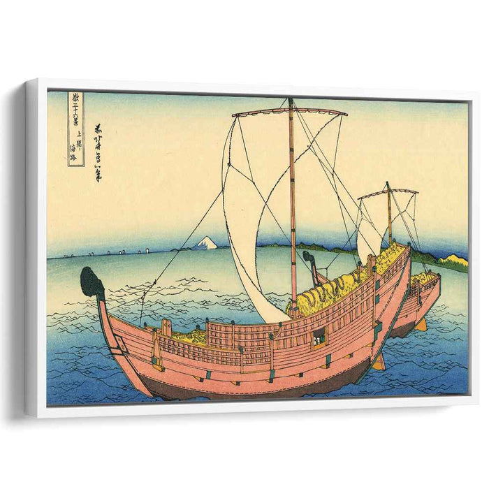 The Kazusa sea route by Katsushika Hokusai