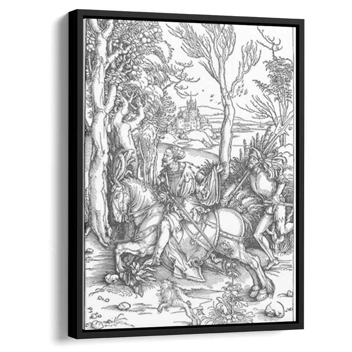 The Knight and the Landsknecht (1497) by Albrecht Durer