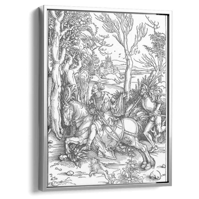 The Knight and the Landsknecht (1497) by Albrecht Durer