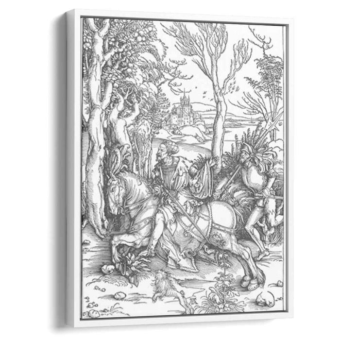 The Knight and the Landsknecht (1497) by Albrecht Durer