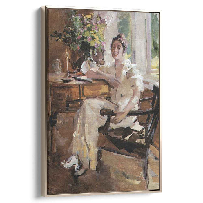 The lady on the chair (1917) by Konstantin Korovin