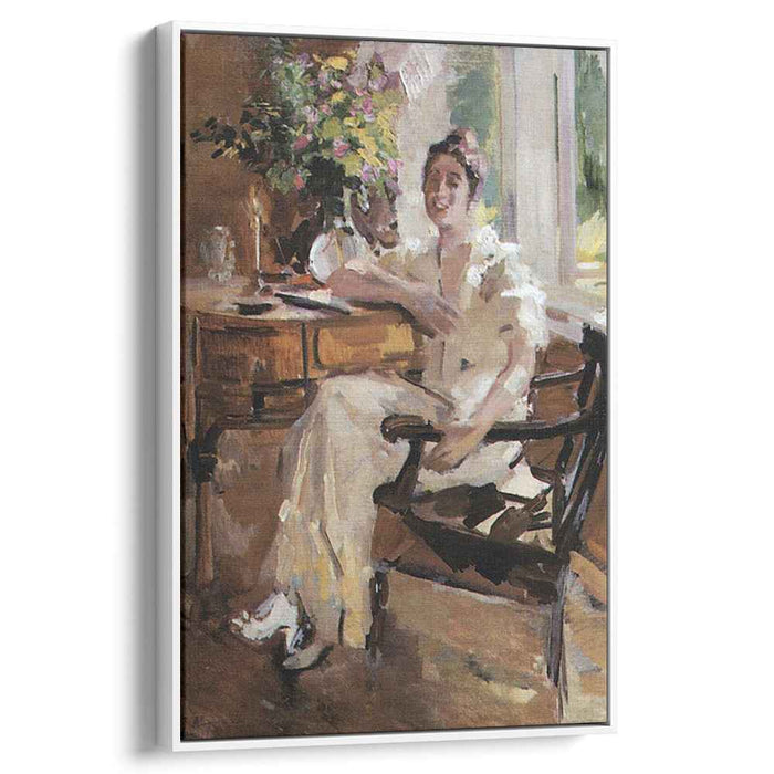 The lady on the chair (1917) by Konstantin Korovin