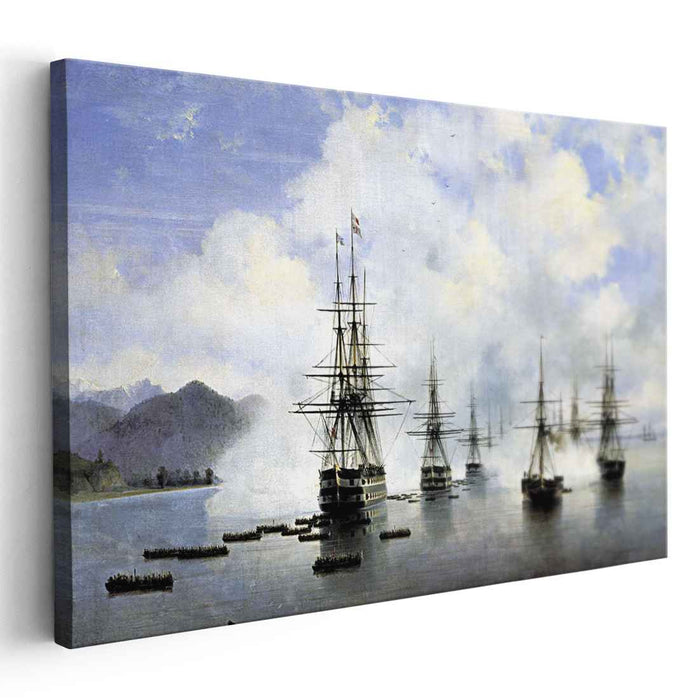 The Landing at Subashi (1839) by Ivan Aivazovsky