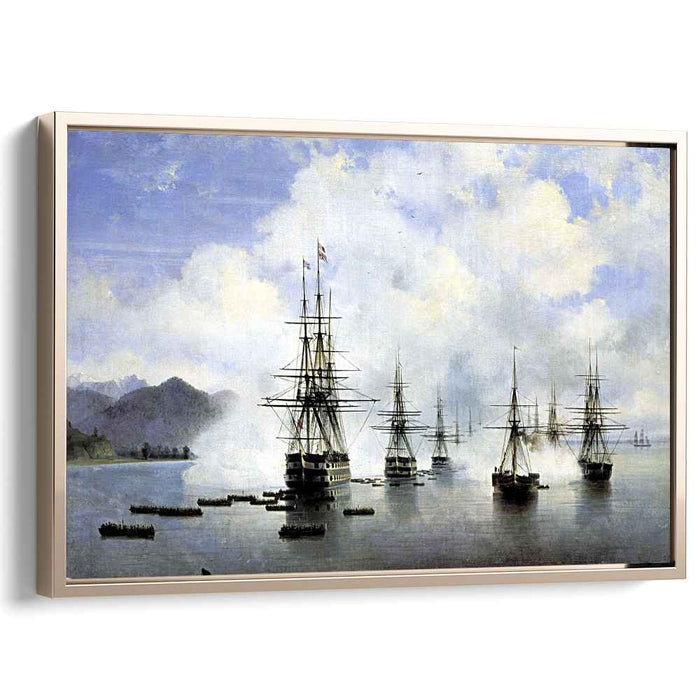 The Landing at Subashi (1839) by Ivan Aivazovsky