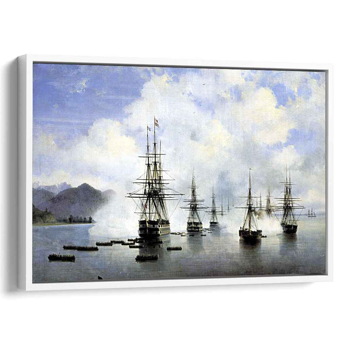 The Landing at Subashi (1839) by Ivan Aivazovsky