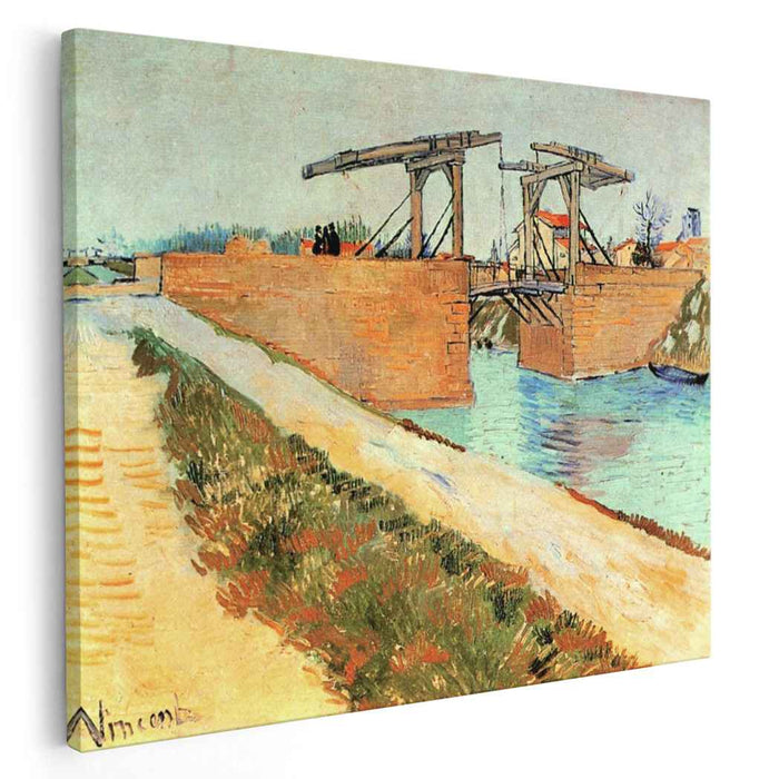 The Langlois Bridge at Arles with Road Alongside the Canal (1888) by Vincent van Gogh