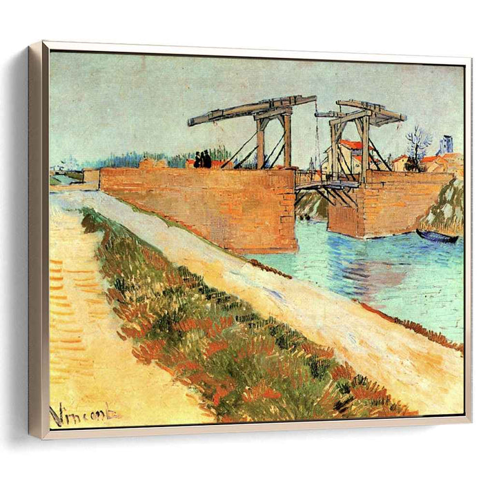 The Langlois Bridge at Arles with Road Alongside the Canal (1888) by Vincent van Gogh