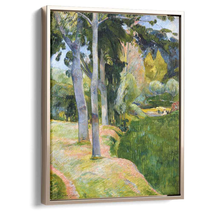 The large tree (1889) by Paul Gauguin