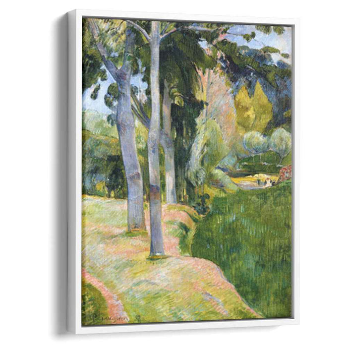 The large tree (1889) by Paul Gauguin