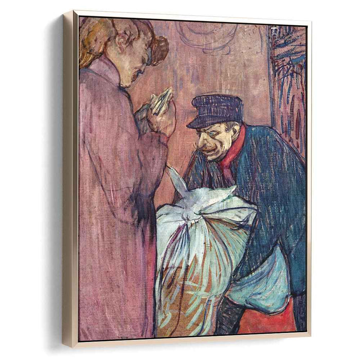 The Laundryman Calling at the Brothal (1894) by Henri de Toulouse-Lautrec