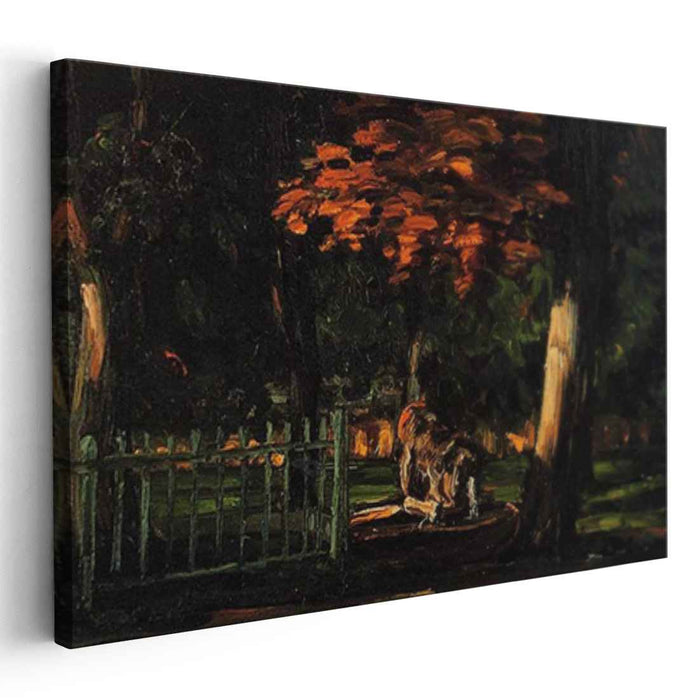 The Lion and the Basin at Jas de Bouffan (1866) by Paul Cezanne