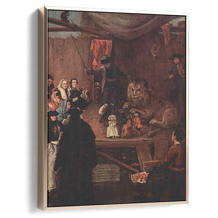 The Lion's Cage (1762) by Pietro Longhi