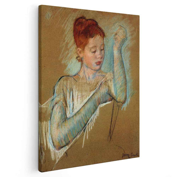 The Long Gloves (1889) by Mary Cassatt