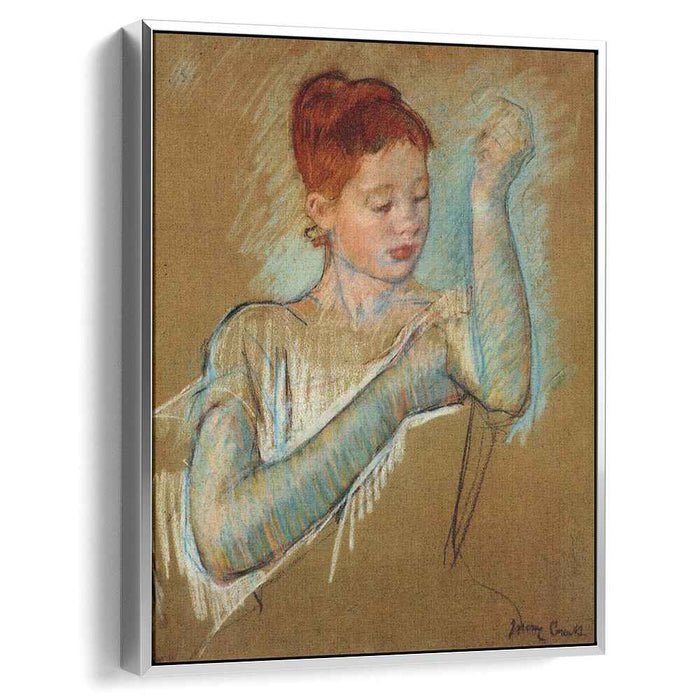 The Long Gloves (1889) by Mary Cassatt