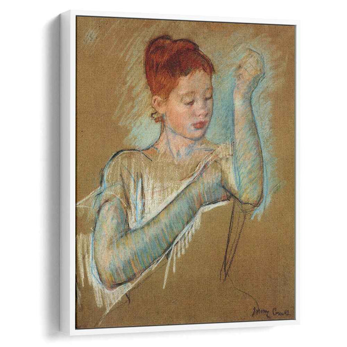 The Long Gloves (1889) by Mary Cassatt