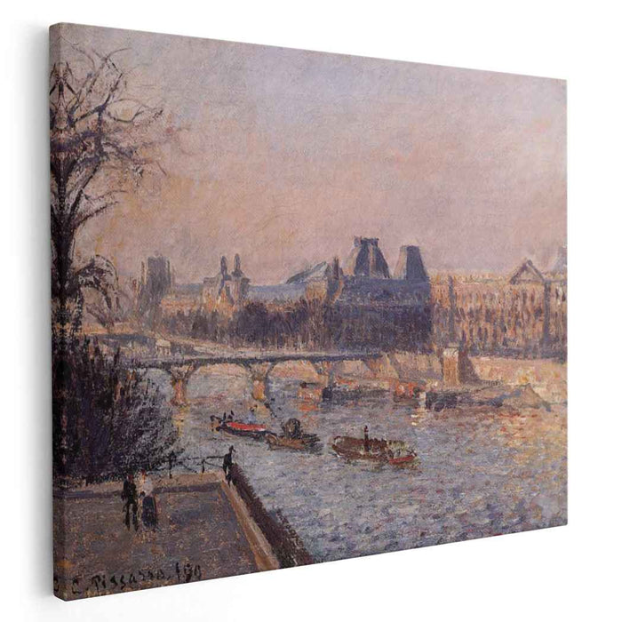 The Louvre, Afternoon by Camille Pissarro