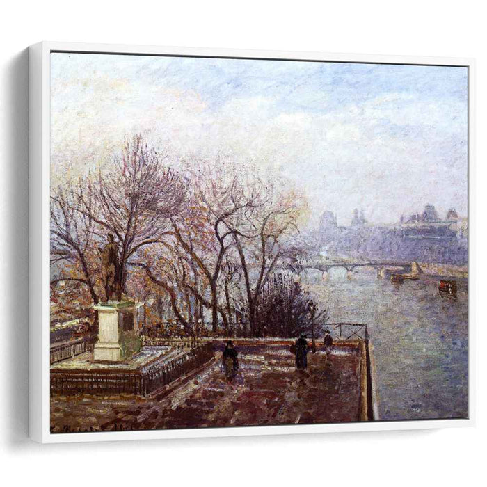 The Louvre, Morning, Mist by Camille Pissarro