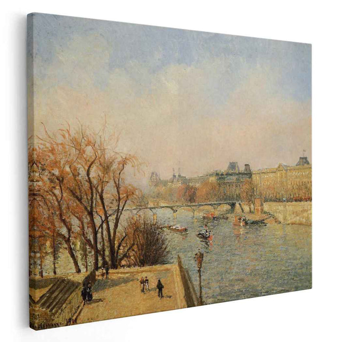 The Louvre, Morning, Sun by Camille Pissarro