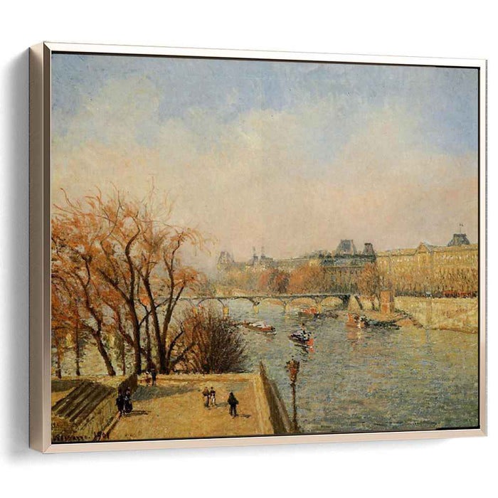The Louvre, Morning, Sun by Camille Pissarro