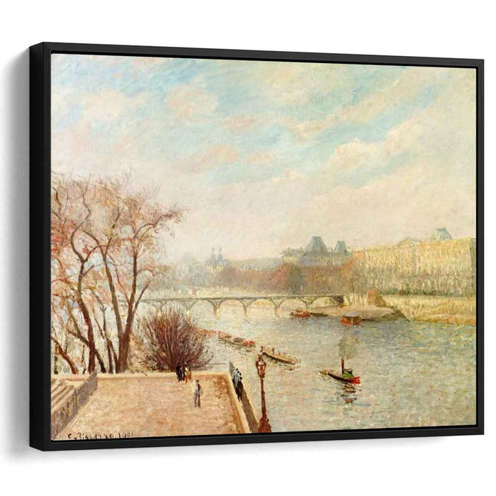 The Louvre, Winter Sunlight, Morning, 2nd Version by Camille Pissarro