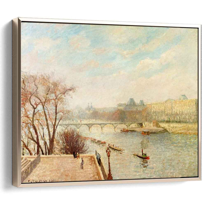 The Louvre, Winter Sunlight, Morning, 2nd Version by Camille Pissarro