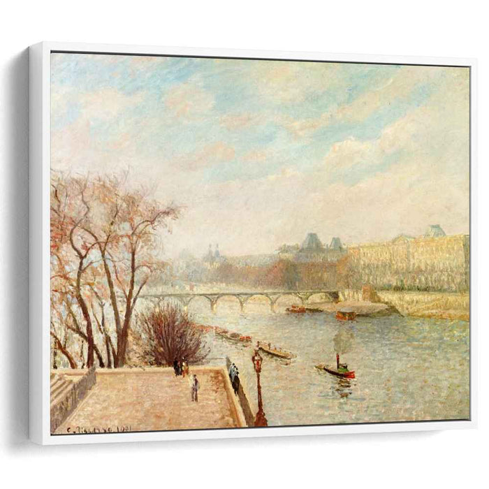 The Louvre, Winter Sunlight, Morning, 2nd Version by Camille Pissarro