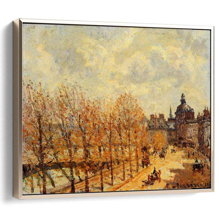 The Malaquais Quay in the Morning, Sunny Weather by Camille Pissarro