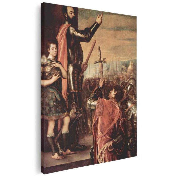 The Marchese del Vasto Addressing his Troops (1541) by Titian