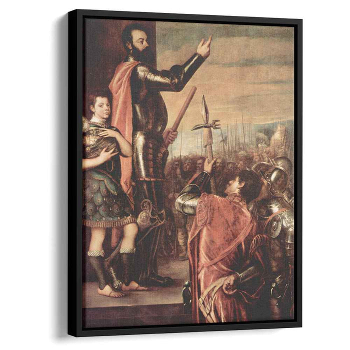 The Marchese del Vasto Addressing his Troops (1541) by Titian