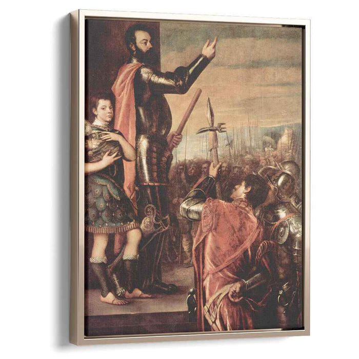 The Marchese del Vasto Addressing his Troops (1541) by Titian