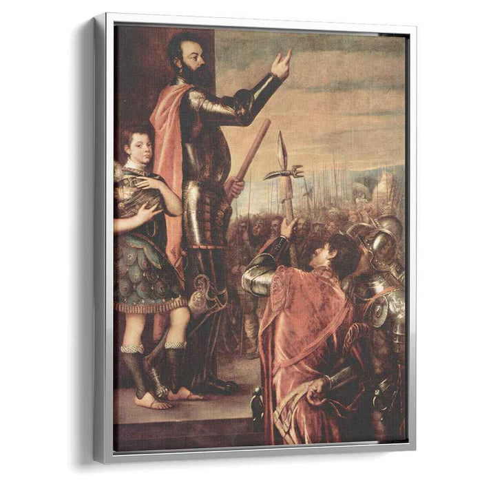 The Marchese del Vasto Addressing his Troops (1541) by Titian