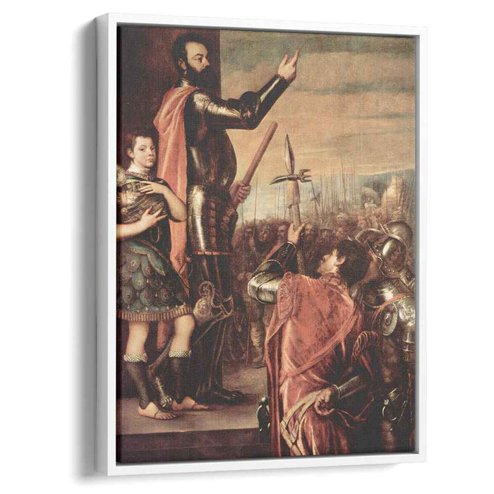 The Marchese del Vasto Addressing his Troops (1541) by Titian