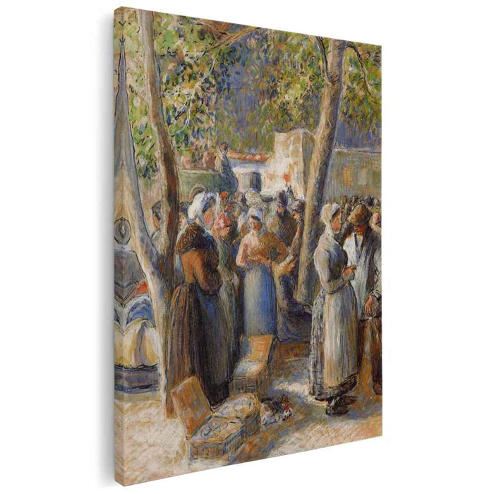 The Market in Gisors (1887) by Camille Pissarro