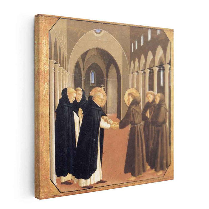 The Meeting of Sts. Dominic and Francis of Assisi (1435) by Fra Angelico