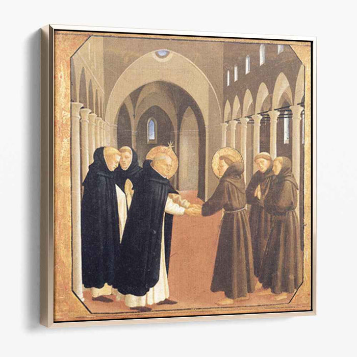 The Meeting of Sts. Dominic and Francis of Assisi (1435) by Fra Angelico