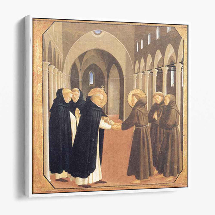 The Meeting of Sts. Dominic and Francis of Assisi (1435) by Fra Angelico