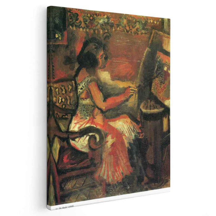 The Model (1910) by Marc Chagall