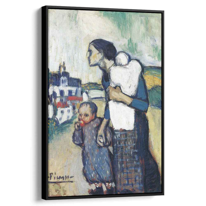 The mother leading two children (1901) by Pablo Picasso