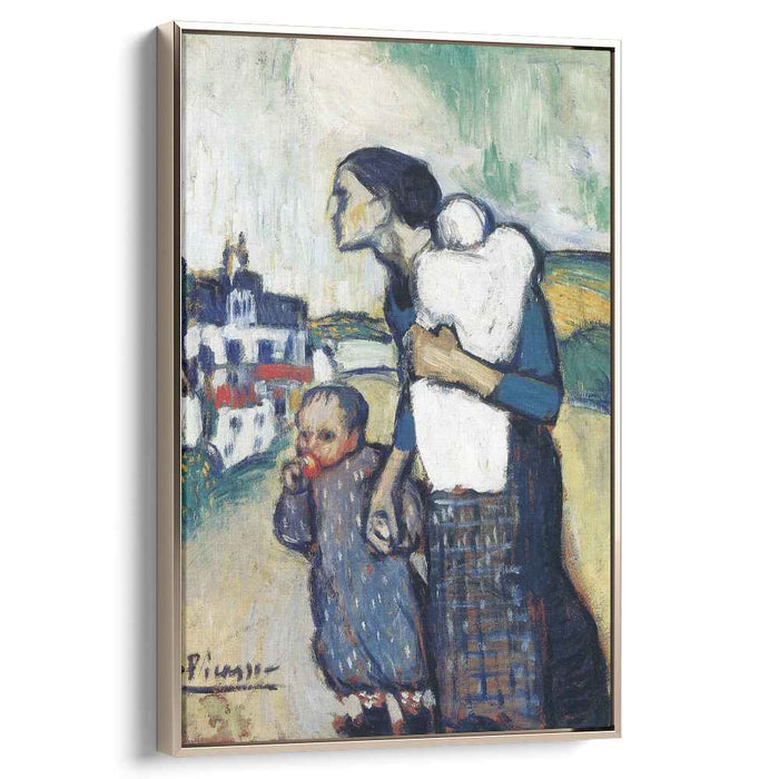 The mother leading two children (1901) by Pablo Picasso