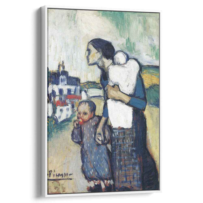 The mother leading two children (1901) by Pablo Picasso