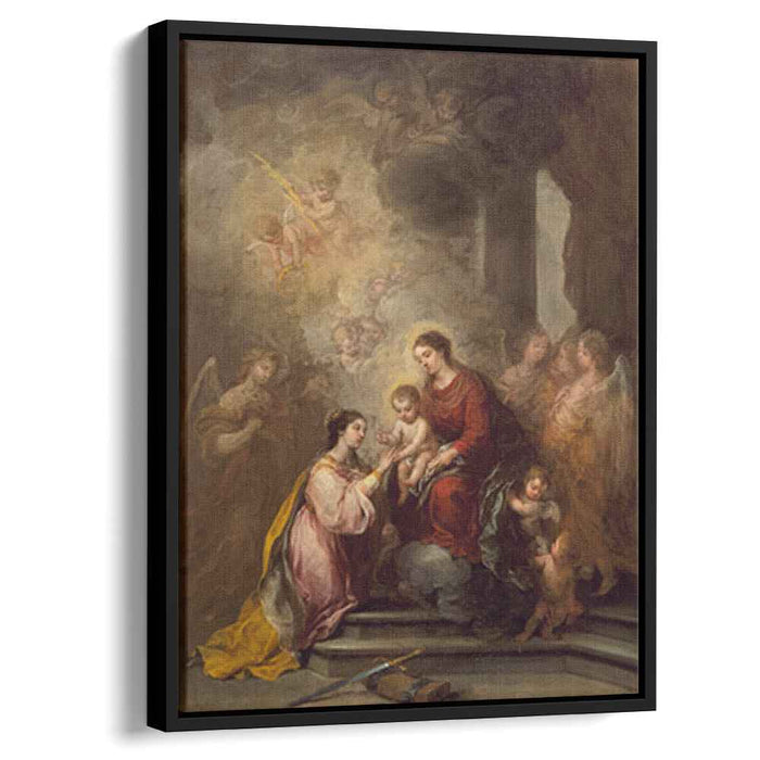 The Mystic Marriage of Saint Catherine (1682) by Bartolome Esteban Murillo