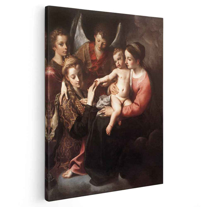 The Mystic Marriage of St Catherine (1587) by Annibale Carracci