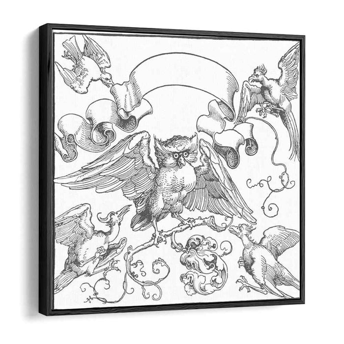 The owl in fight with other birds (1516) by Albrecht Durer